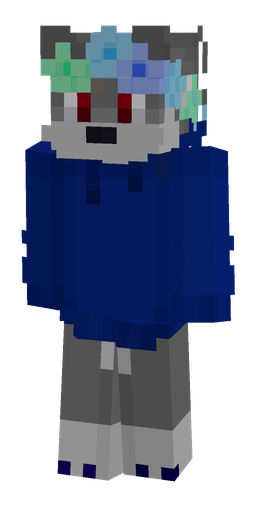 Blue skin: body, front render