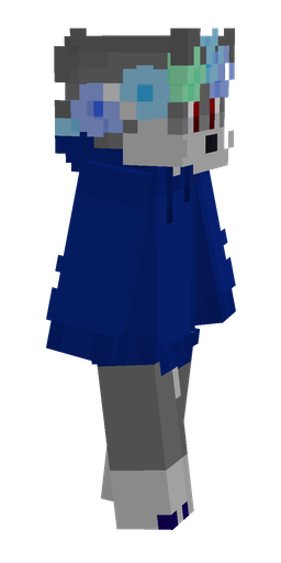 Blue skin: body, right side render