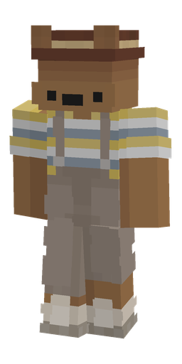 Brown skin: body, front render