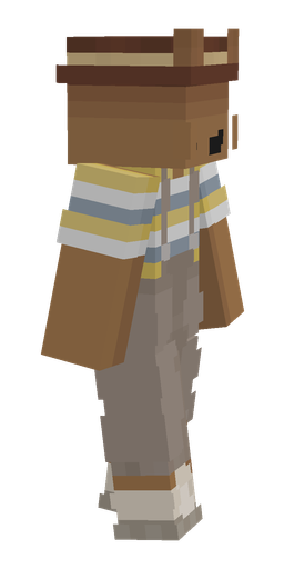 Brown skin: body, right side render