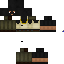 Black skin: raw texture render