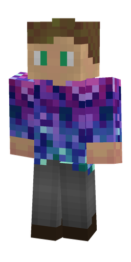 Blue skin: body, front render