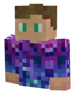 Blue skin: bust render