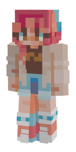 Blue skin: body, front render