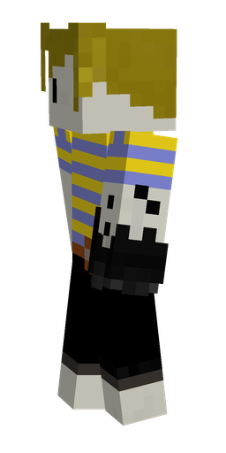 Black skin: body, left side render