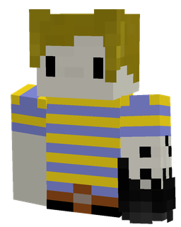 Black skin: bust render