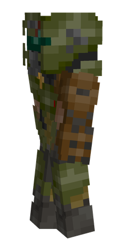 Black skin: body, left side render
