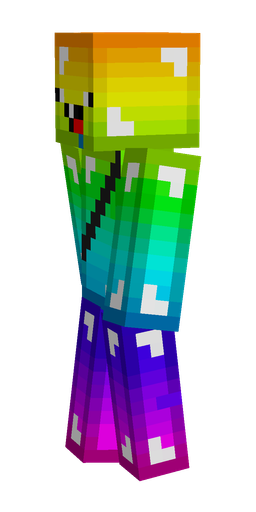 Blue skin: body, left side render