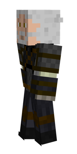 Black skin: body, left side render