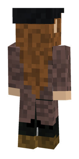Black skin: body, back render