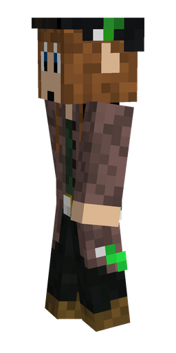 Black skin: body, left side render
