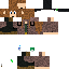 Black skin: raw texture render