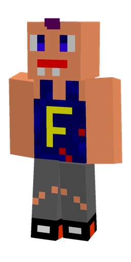 Blue skin: body, front render