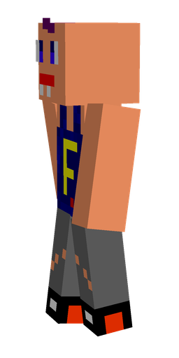 Blue skin: body, left side render