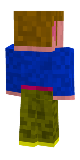 Blue skin: body, back render