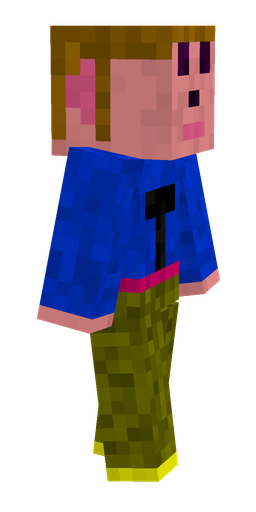 Blue skin: body, right side render