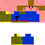 Blue skin: raw texture render