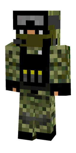 Black skin: body, front render