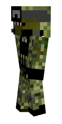 Black skin: body, left side render