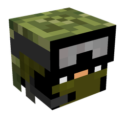 Black skin: head render