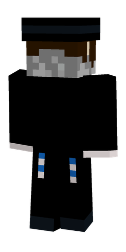 Black skin: body, back render