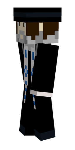 Black skin: body, left side render