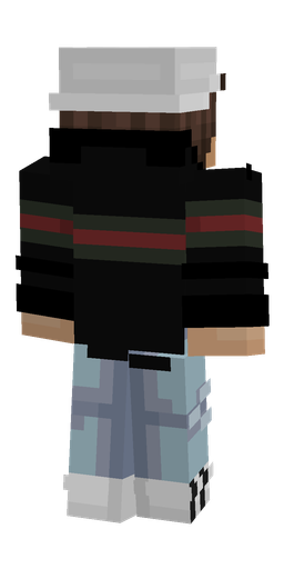 Black skin: body, back render