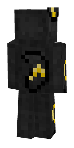 Black skin: body, back render