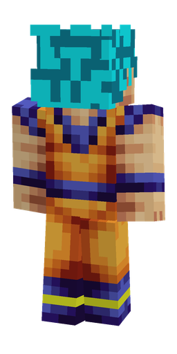 Blue skin: body, back render