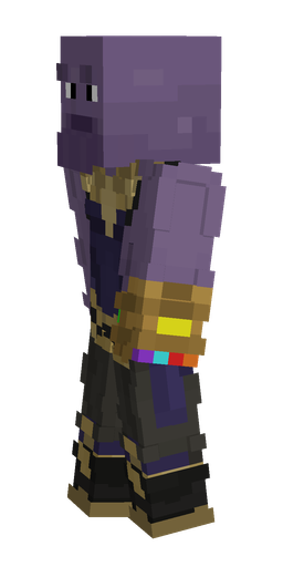 Black skin: body, left side render