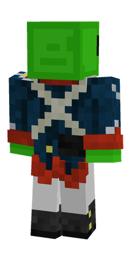 Black skin: body, back render