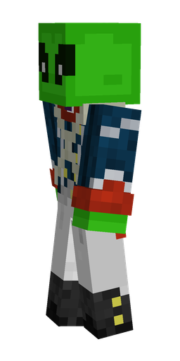 Black skin: body, left side render
