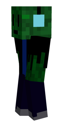 Black skin: body, left side render