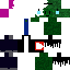 Black skin: raw texture render