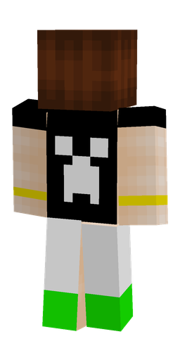 Brown skin: body, back render