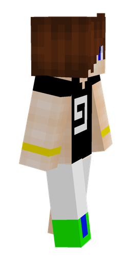 Brown skin: body, right side render