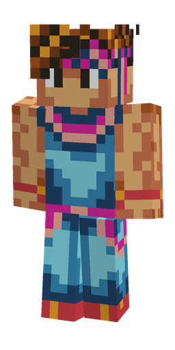 Blue skin: body, front render