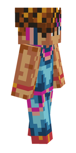 Blue skin: body, right side render