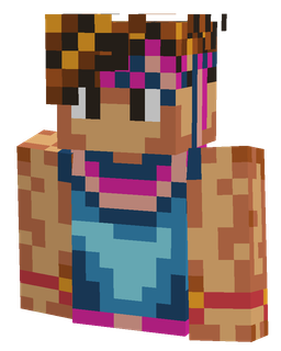 Blue skin: bust render