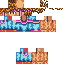 Blue skin: raw texture render