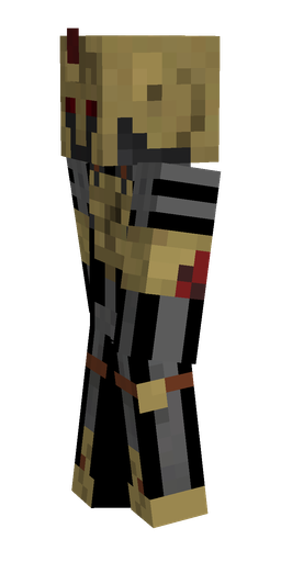 Brown skin: body, left side render