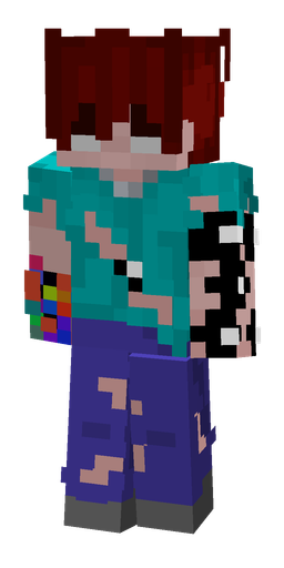 Blue skin: body, front render
