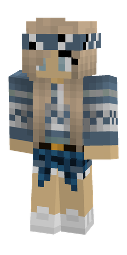 Blue skin: body, front render