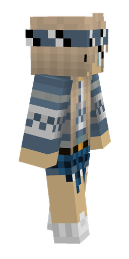 Blue skin: body, right side render