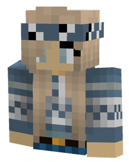 Blue skin: bust render