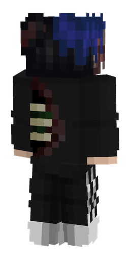 Black skin: body, back render