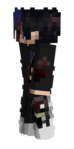 Black skin: body, left side render