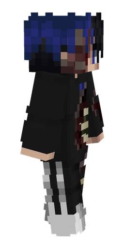 Black skin: body, right side render