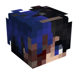 Black skin: head render