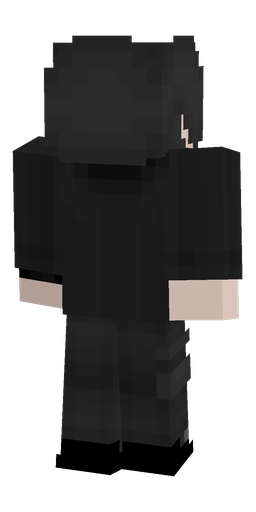 Black skin: body, back render